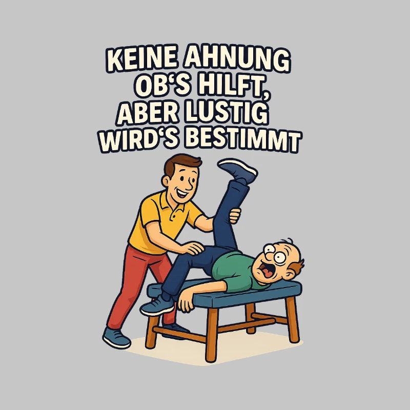 Physio saying: No idea if it helps funny