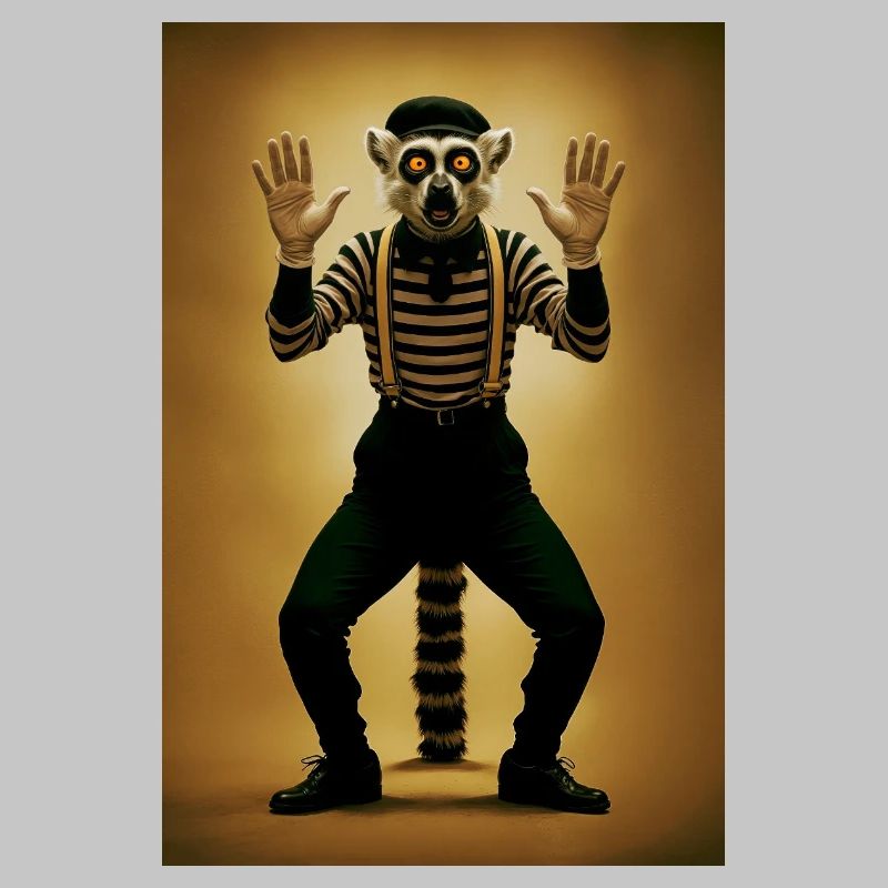 Lemur Humanoid Pantomime
