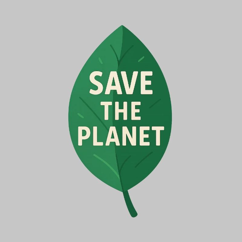 Eco-Leaf Save the Planet Design