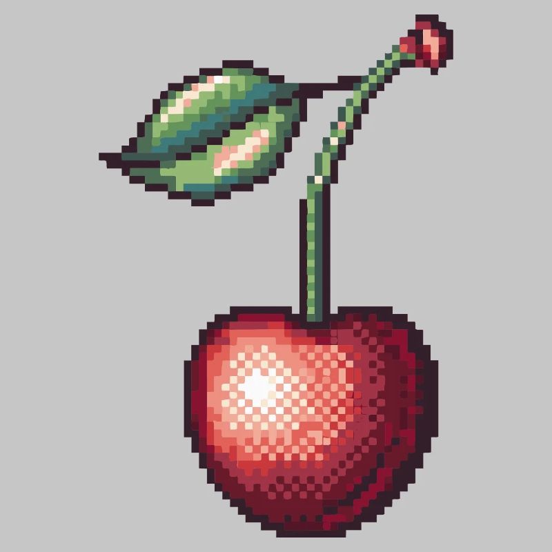 Retro Pixel Kirsche
