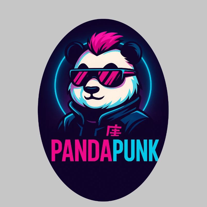 PandaPunk Neon Cyber Panda