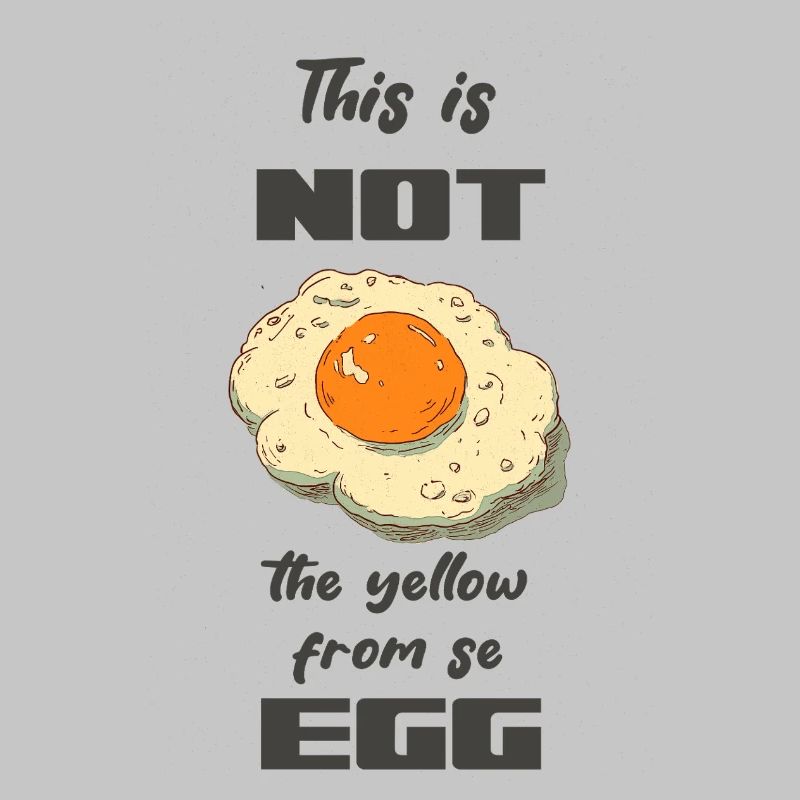 This egg is not the yellow one