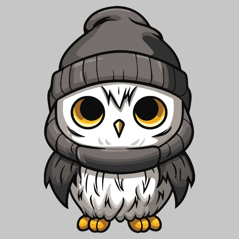 Eule Comic Winter Cozy
