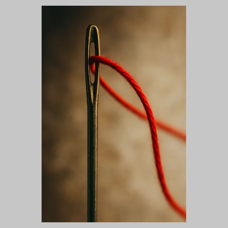 Thread Through Eye of the Needle