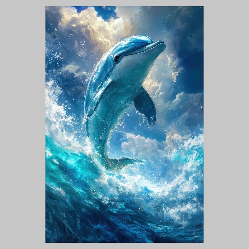 Illustration eines Delfins