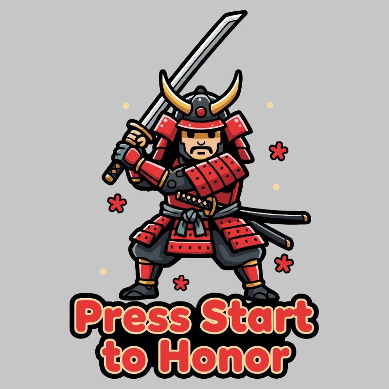 Retro Samurai Drück Start