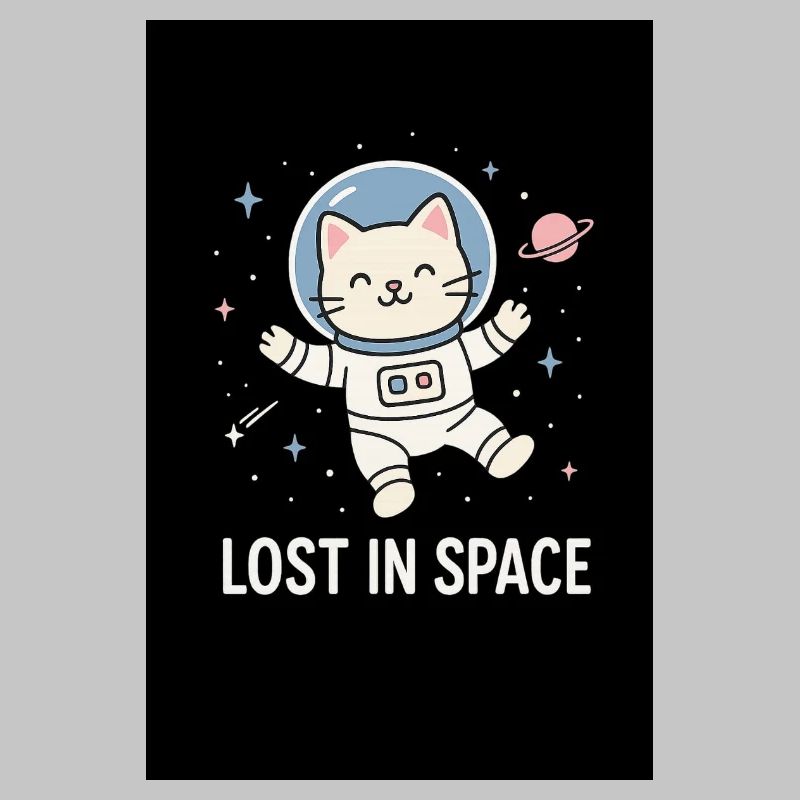 Astronaute chat perdu dans l’espace