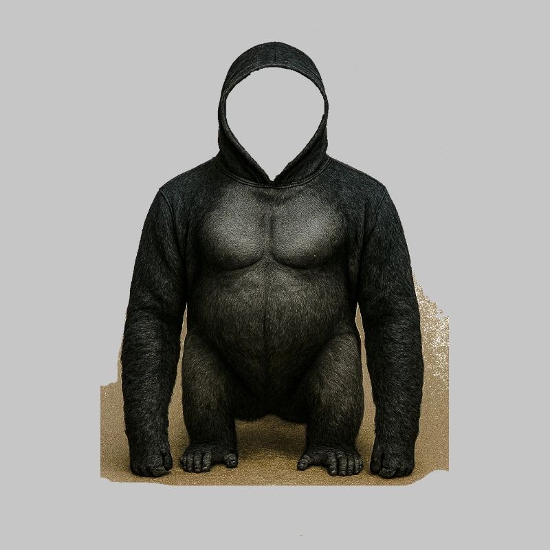 Conception du sweat à capuche Shadow Gorilla