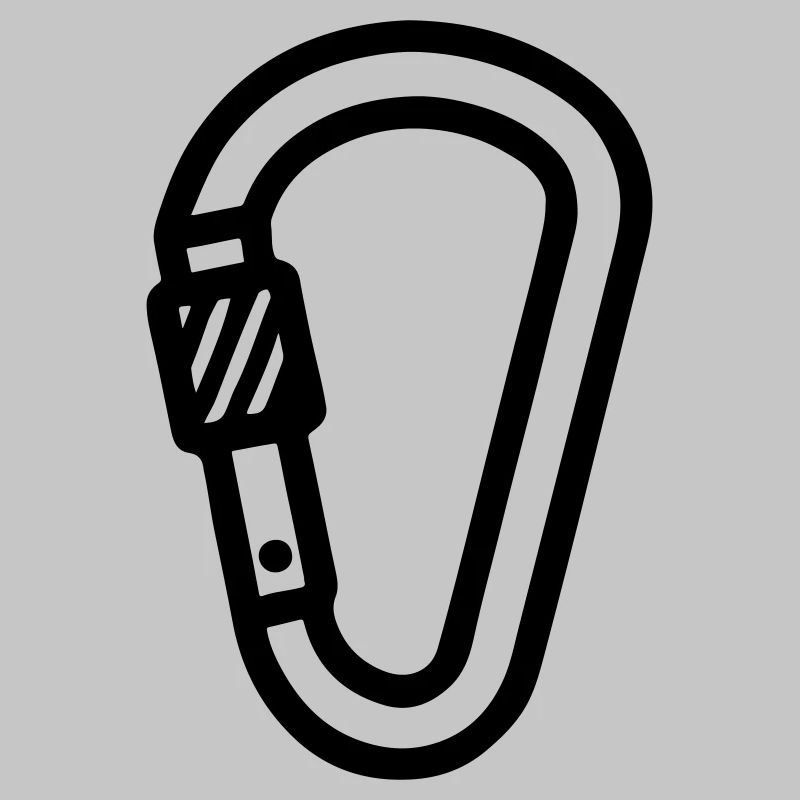 Karabiner Symbol Klettern