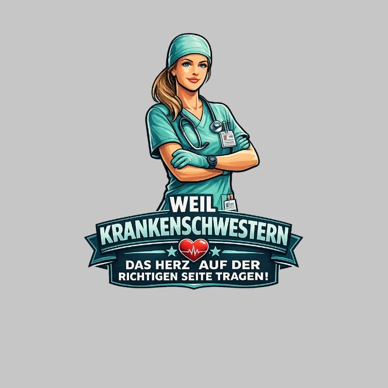 Krankenschwester Herzseite Design