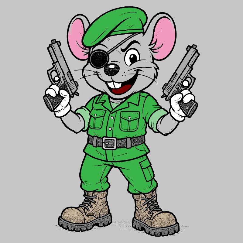 Bewaffneter Maus-Ranger
