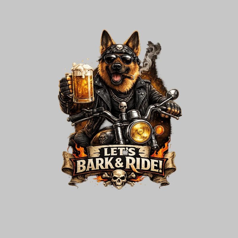 Let’s Bark & Ride – Fun Biker Dog