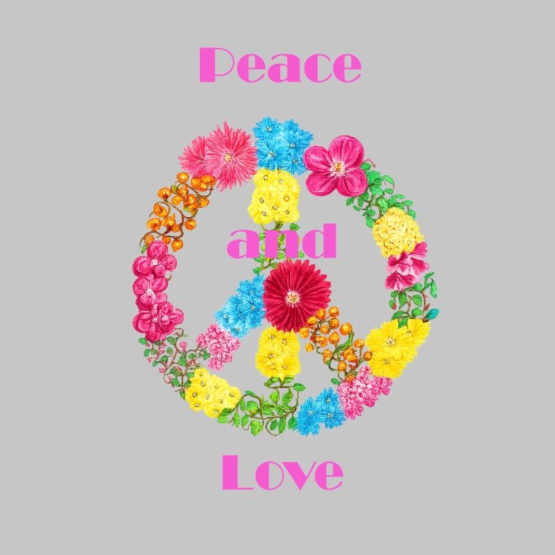 Blumen Peace Zeichen