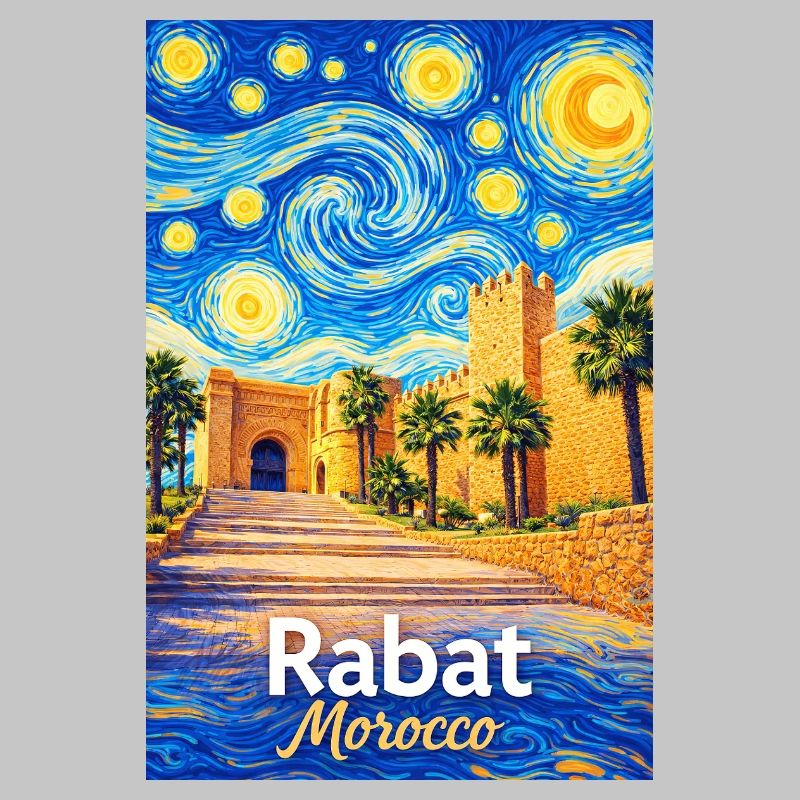 Rabat Morocco Starry Night