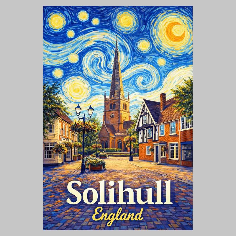 Solihull England Stadtansicht