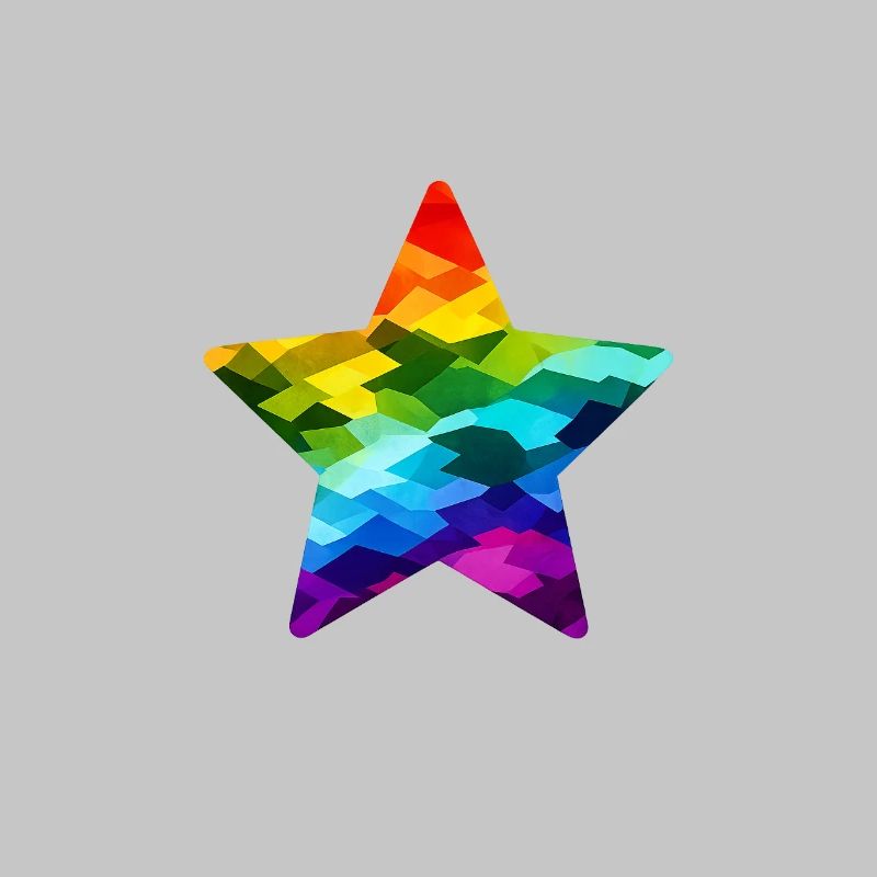 Regenbogen-Mosaikstern