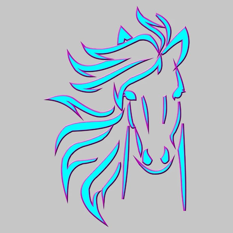 Cheval bleu