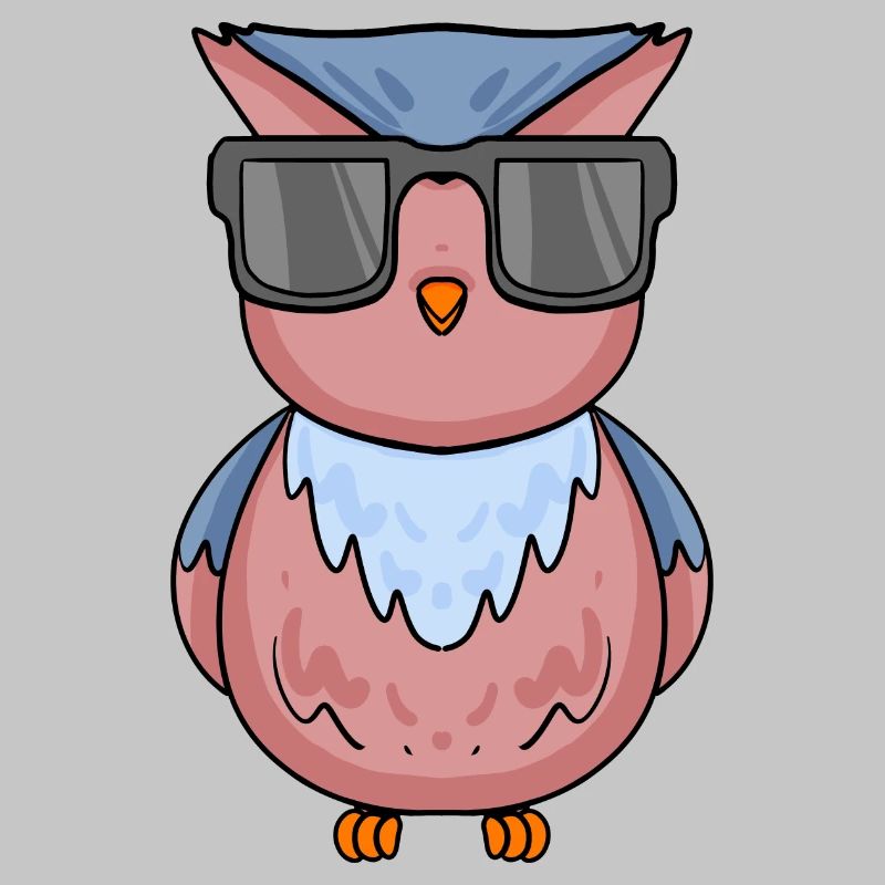 coole Eule mit Sonnenbrille