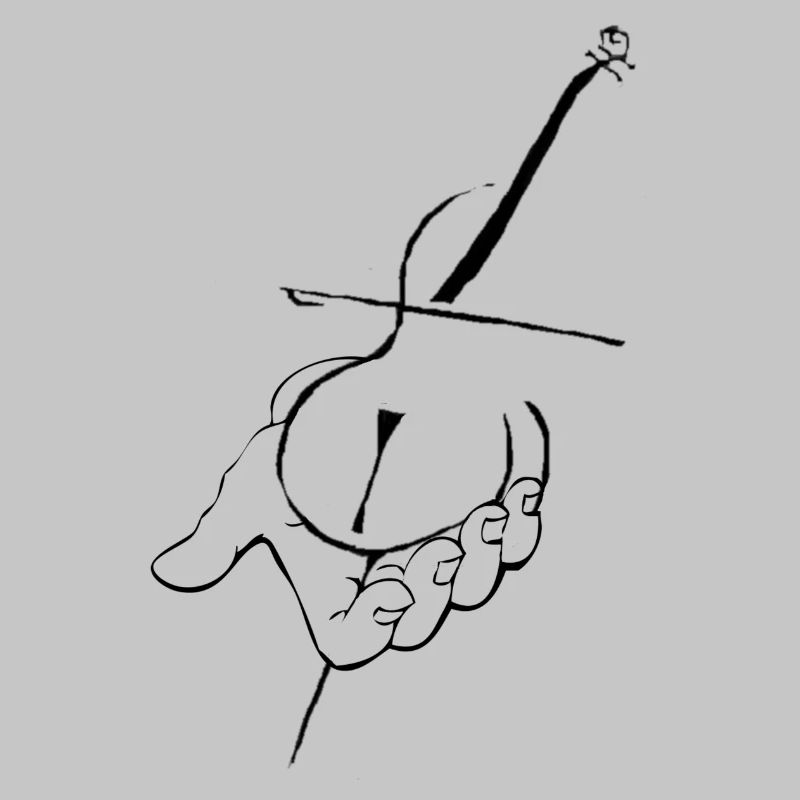 Cello in der Hand