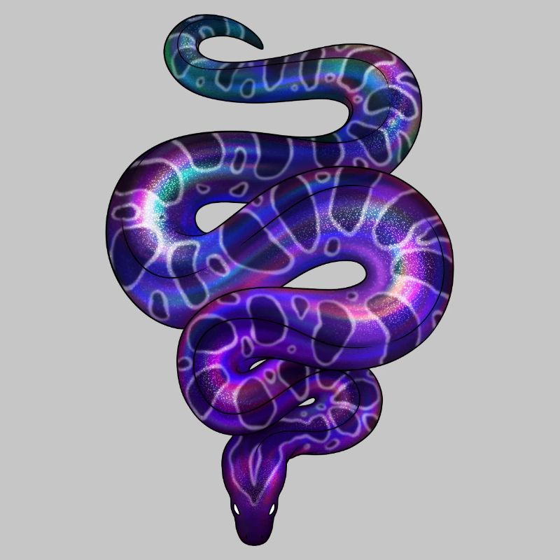 Néon Serpent Violet