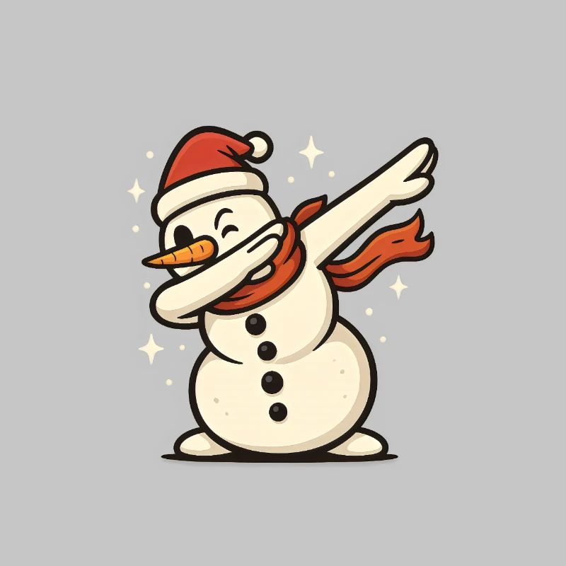 Dabbing Snowman Dab Snowman