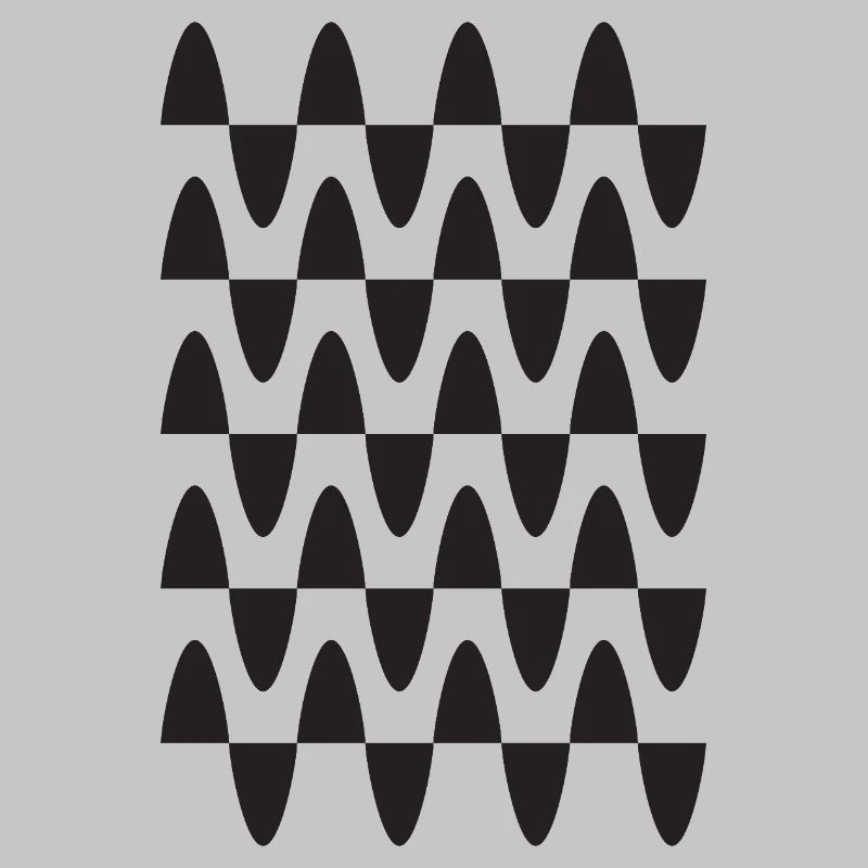 Midnight Wave Grid Pattern