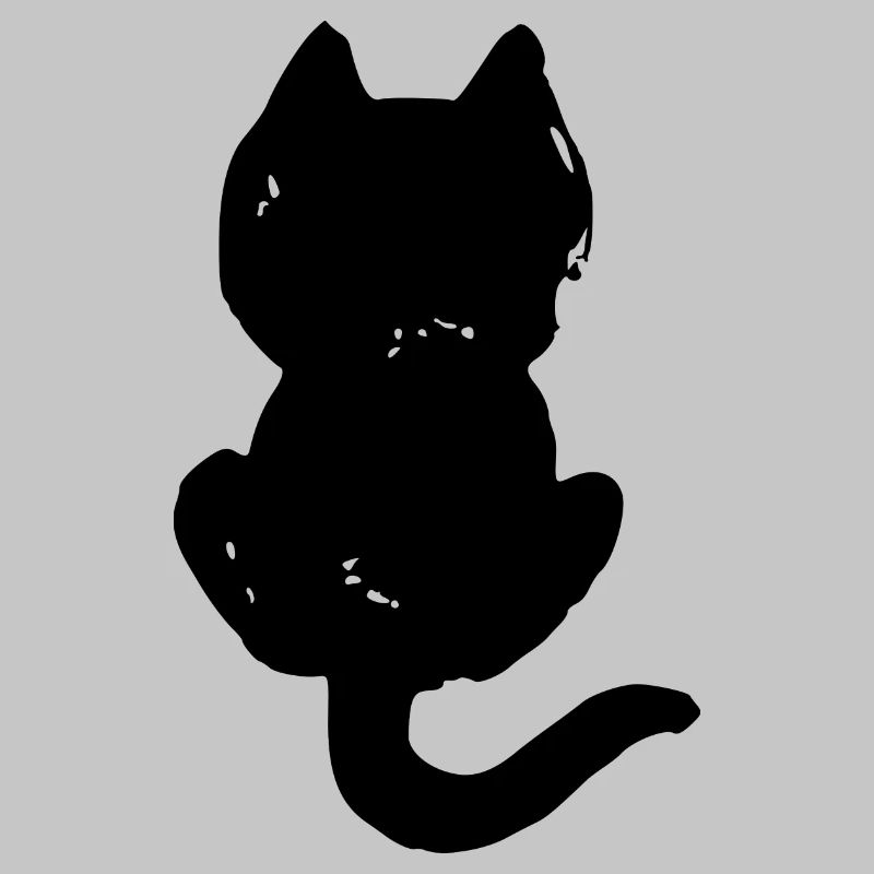 Cat cool silhouette