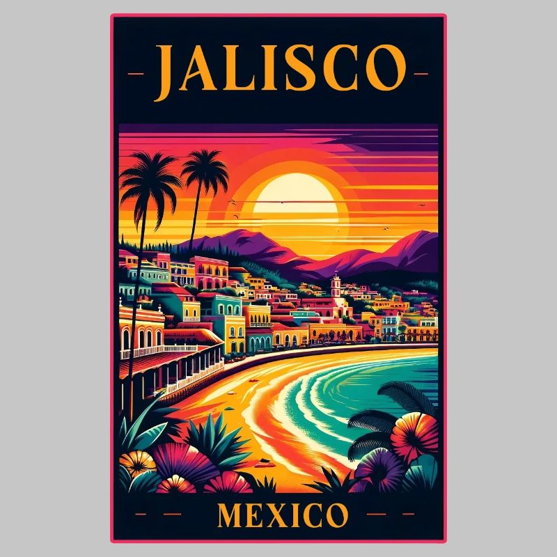 Jalisco Mexico sunset design