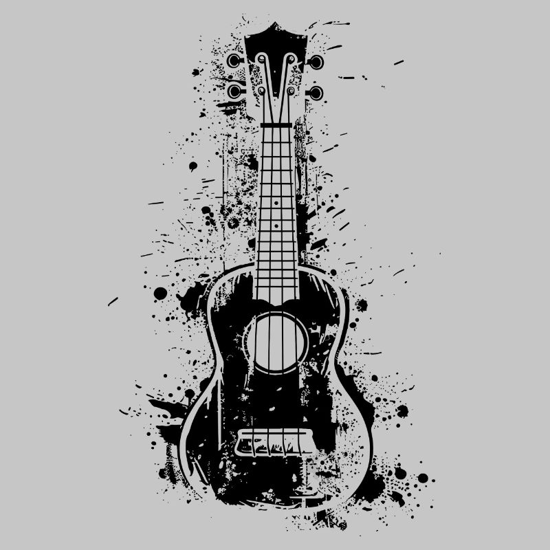 Ukulele Farbklecks