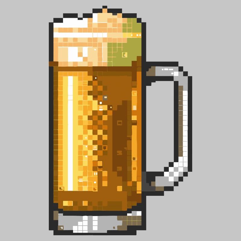Bierkrug Pixelkunst