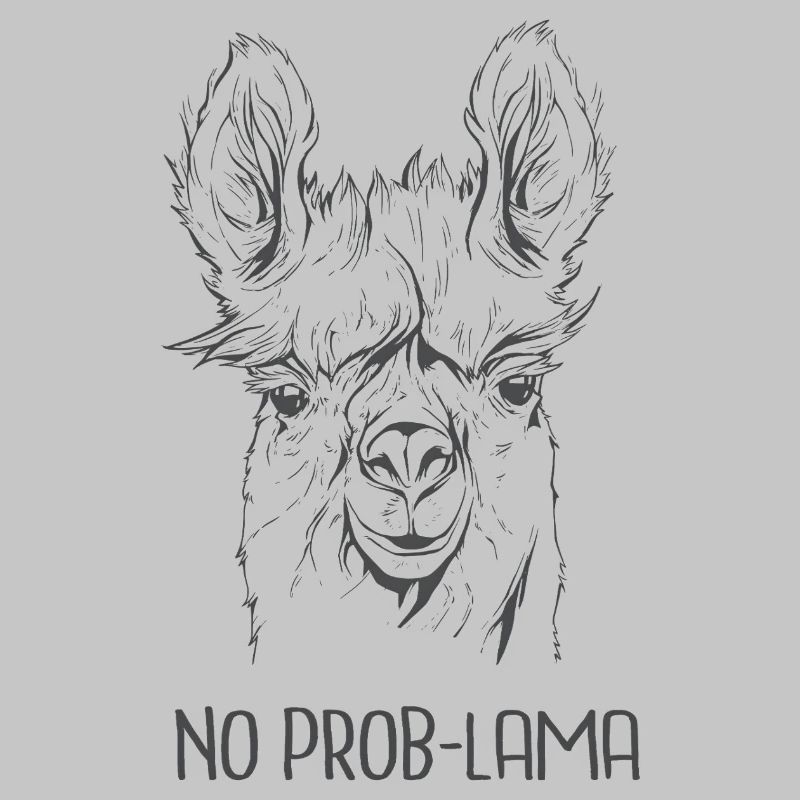 No Prob-Lama – Cool Alpaca Funny Saying