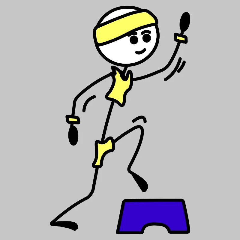 Schritte oder Aerobic Mädchen Trainingsübung