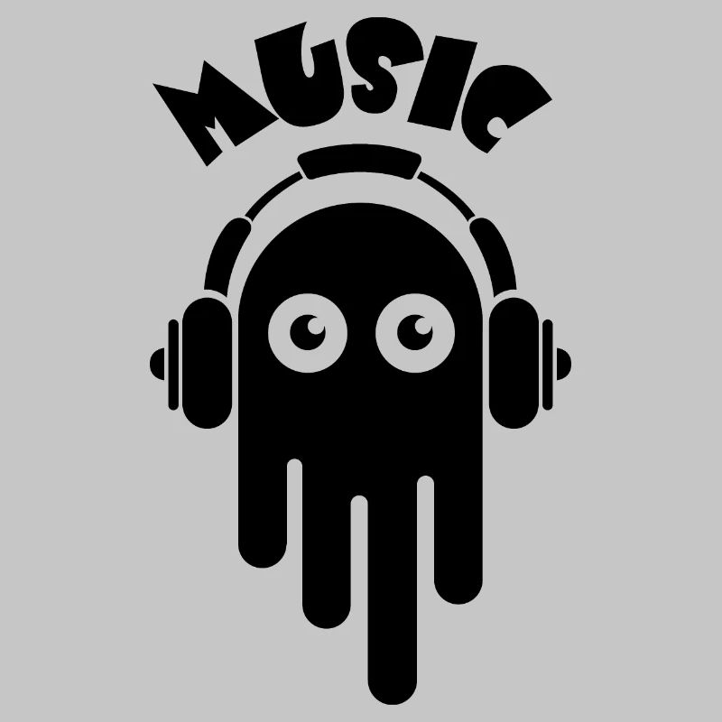 Musik Gespenst Comic Graffiti cartoon Kopfhörer