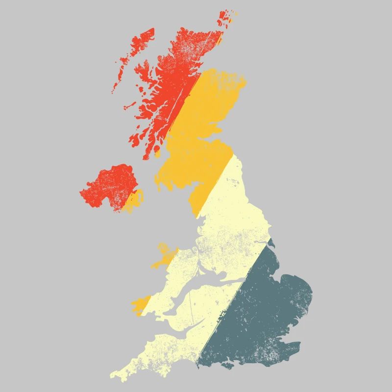 UK Map Prism Gradient