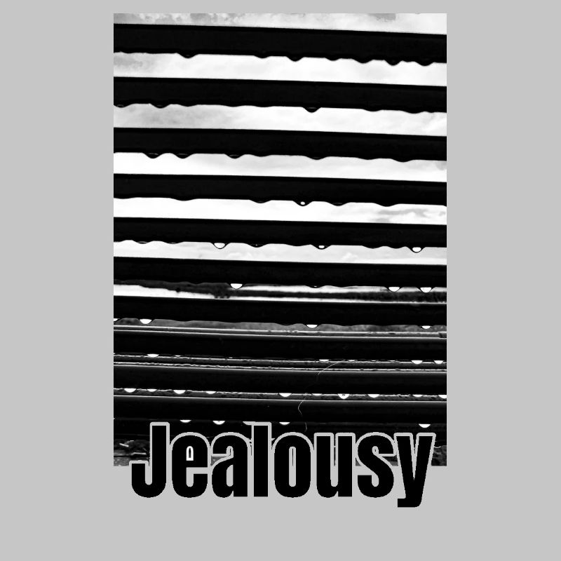 Black White Blinds Abstract