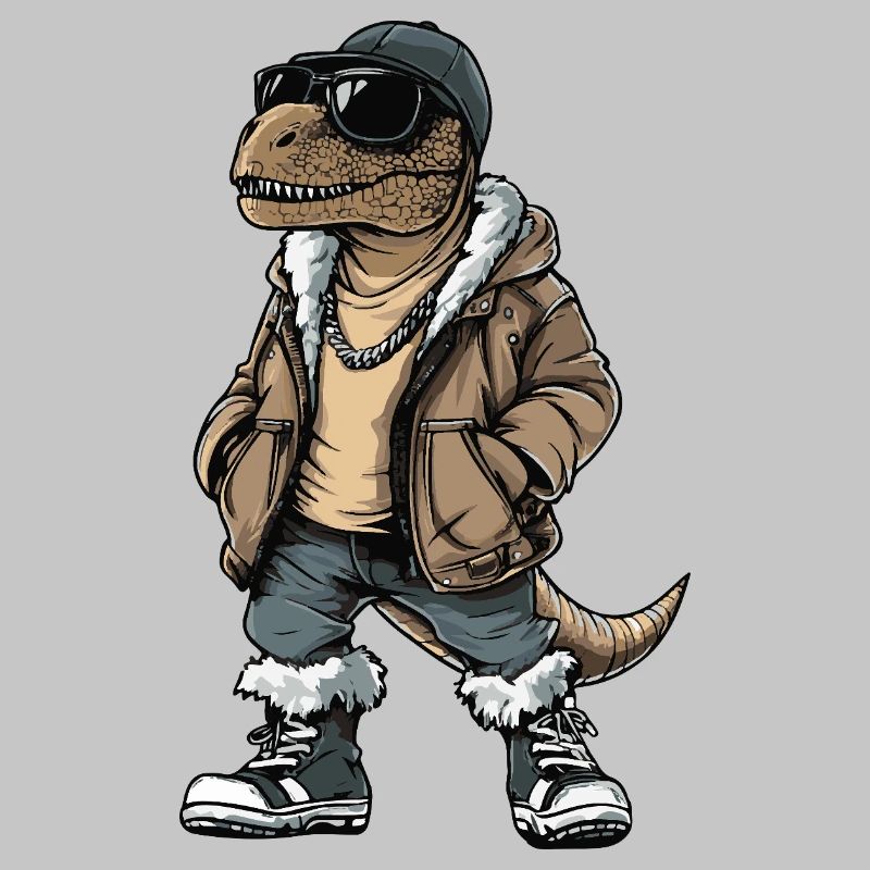 Dinosaurier T-Rex Cool Winter