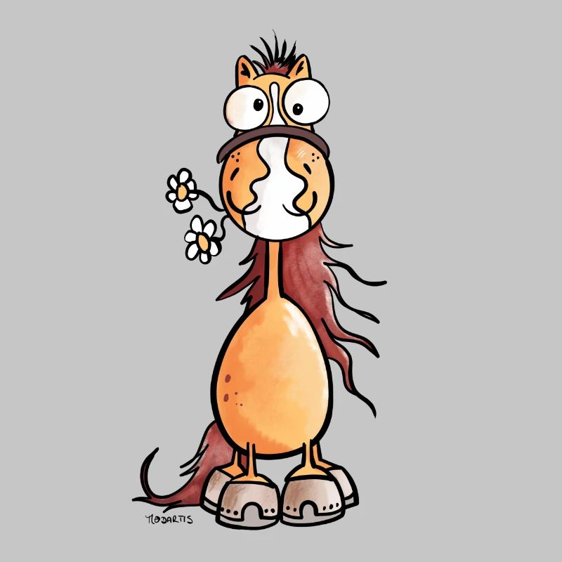 Da steht ein Pferdchen