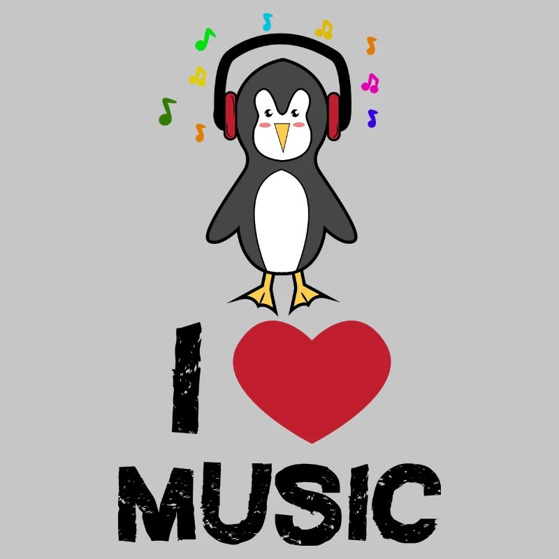 Cool Statement Herz Seevogel Pinguin Tier Vogel