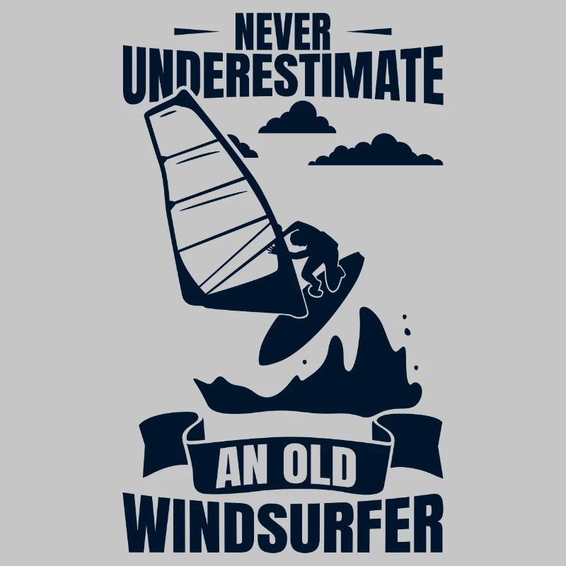 Windsurfender Opa