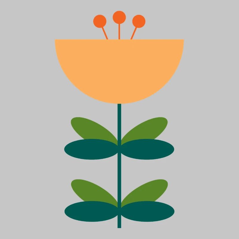 Abstraktes Blüten-Illustrationsdesign