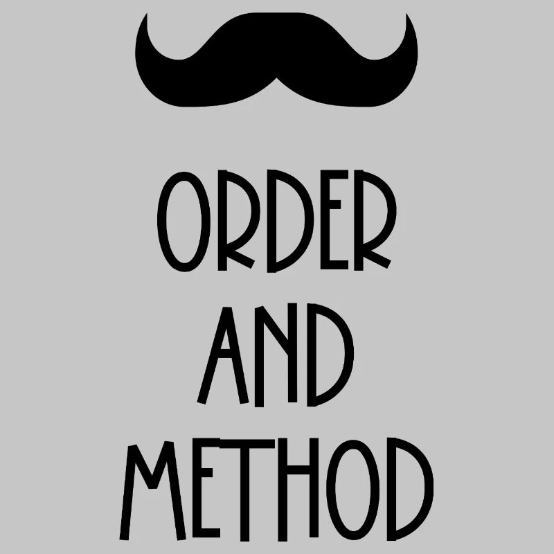 Order and method Poirot mustache