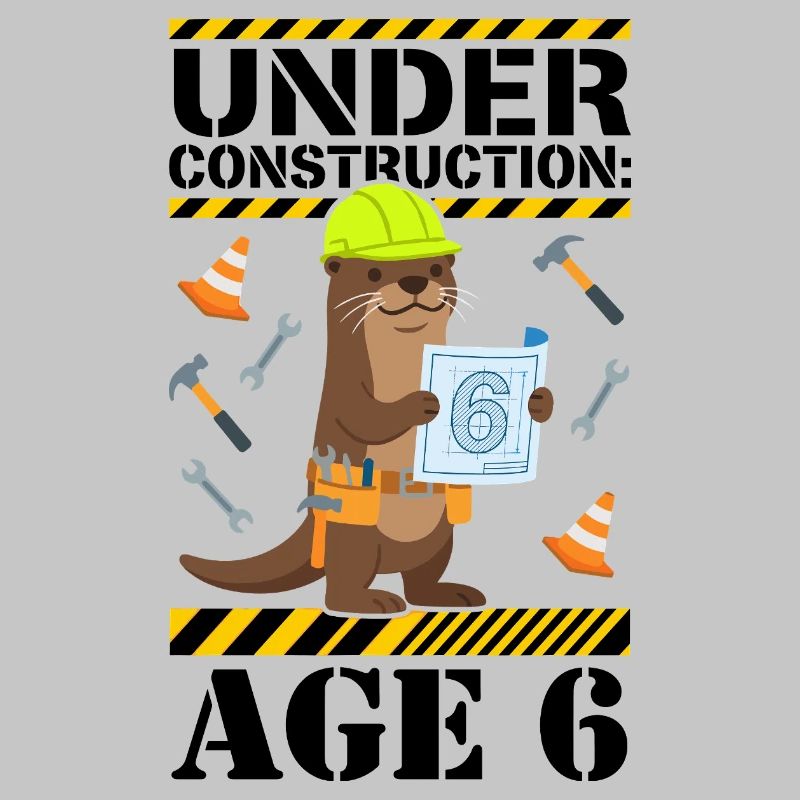 Under Construction 6th Birthday Otter