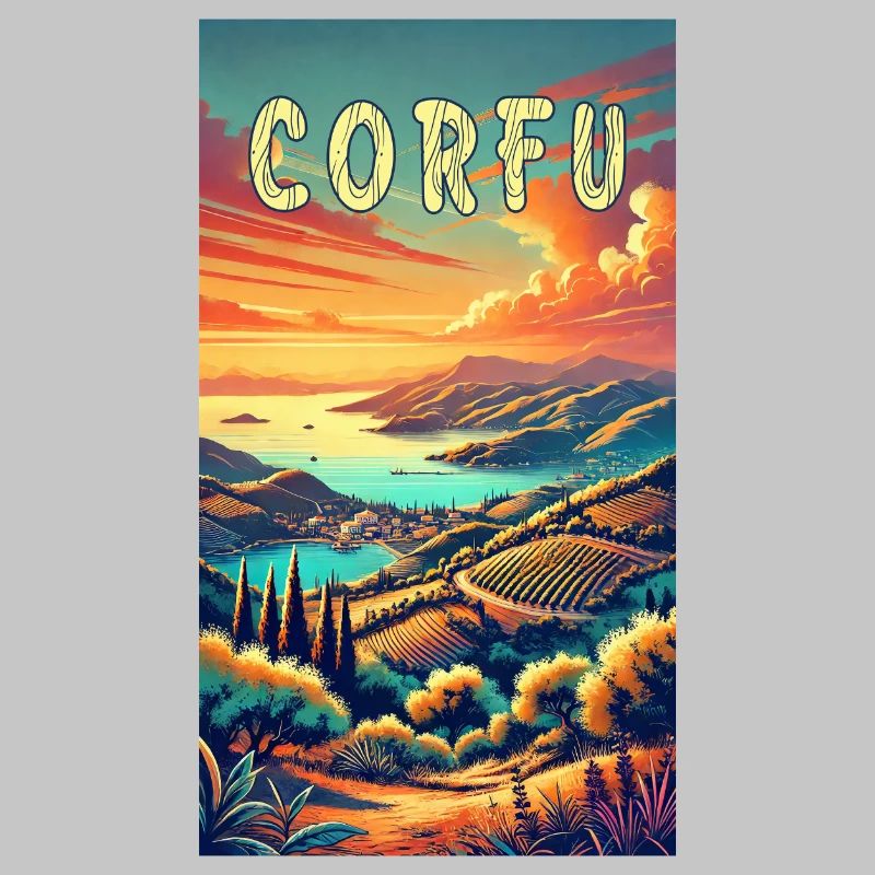 Corfu Greece paradise design