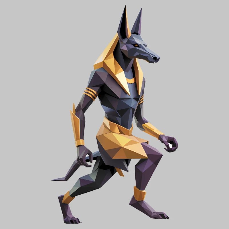 Anubis - Cool Low Poly Logo