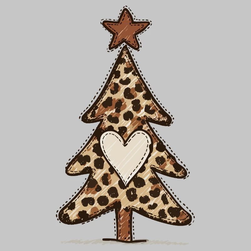 Leoprint Weihnachtsbaum - Leomuster