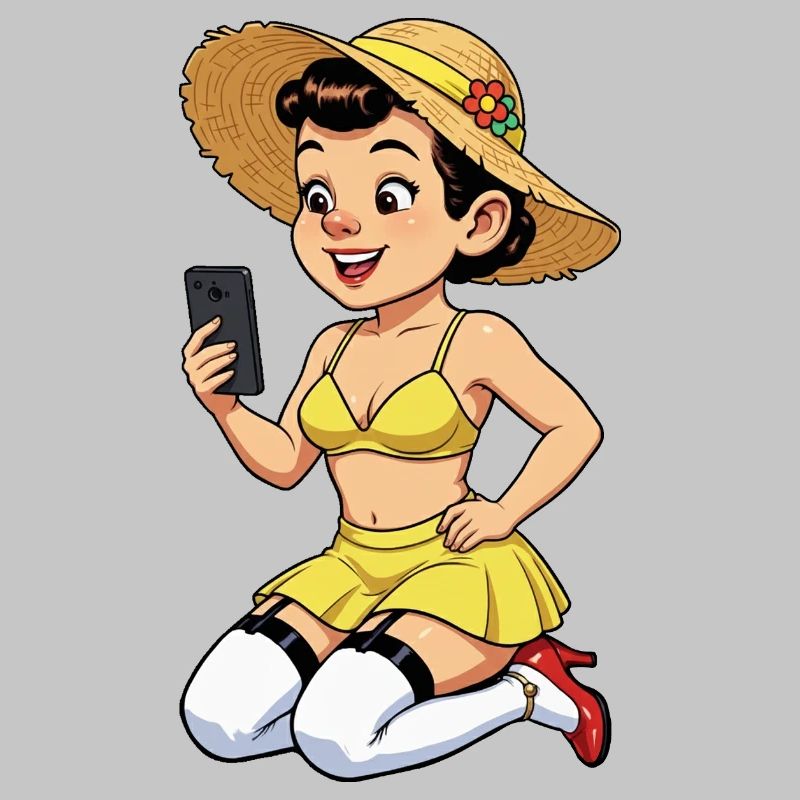 Influenceuse joyeuse