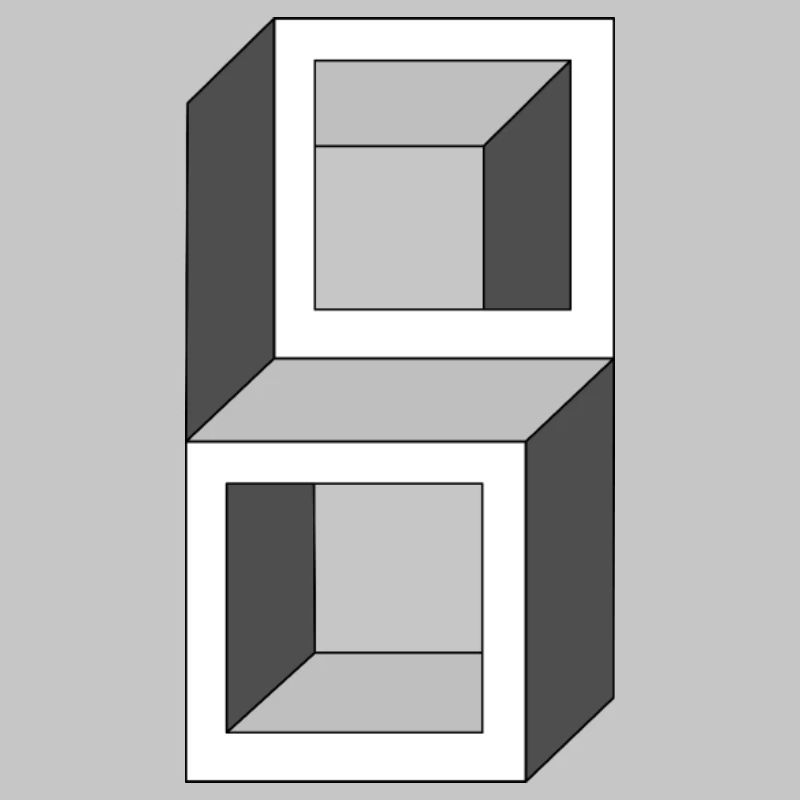 Grayscale Cube Frames