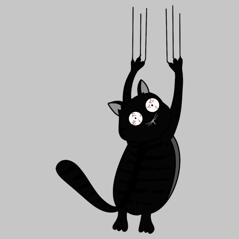 Panic Cat (Black Version)
