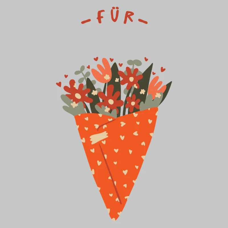 Bouquet de fleurs – Salutations chaleureuses