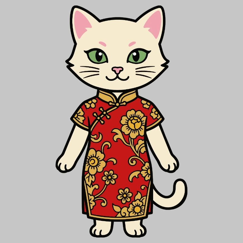 Chat de Chine de Shanghai